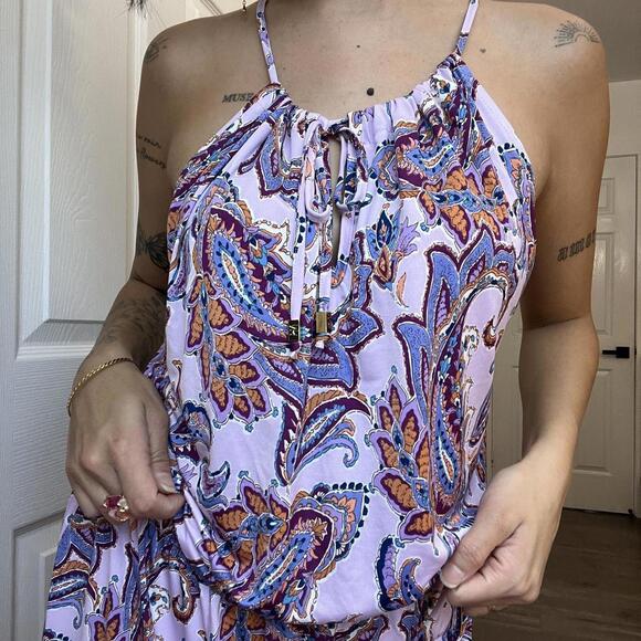 NWT Veronica M Paisley Drop Waist Dress – Size Large - Picture 2 of 8